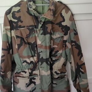 Classic Camo Utility Jacket - Green Brown Black